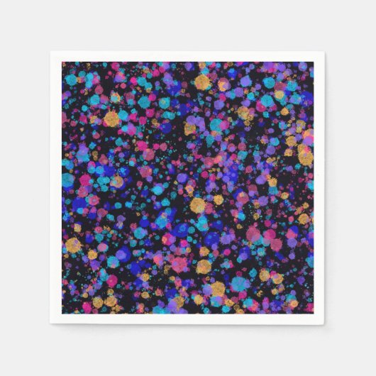 Serviette En Papier Impression abstraite : galaxies lointaines (Devant)