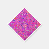 Serviette En Papier Impression abstraite Jubilé Magenta (Coin)