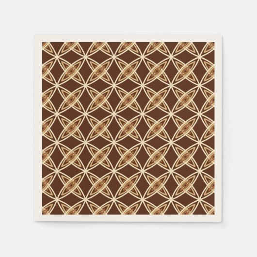 Serviette En Papier Impression atomique moderne du milieu du siècle - (Devant)