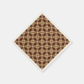 Serviette En Papier Impression atomique moderne du milieu du siècle - (Coin)