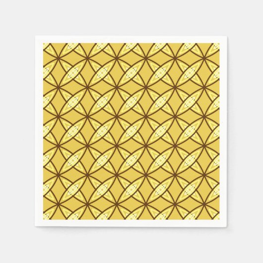 Serviette En Papier Impression atomique moderne du milieu du siècle - (Devant)