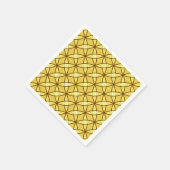 Serviette En Papier Impression atomique moderne du milieu du siècle - (Coin)