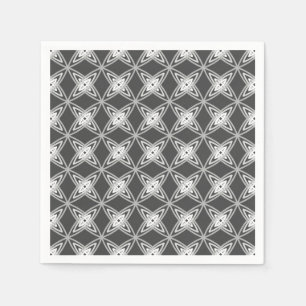 Serviette En Papier Impression atomique moderne du milieu du siècle -