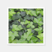 Serviette En Papier Impression botanique verte Ivy (Devant)