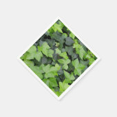 Serviette En Papier Impression botanique verte Ivy (Coin)