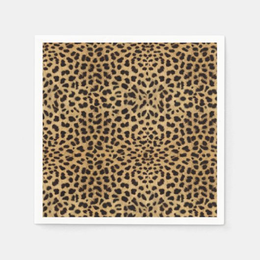 Serviette En Papier Impression Cheetah (Devant)