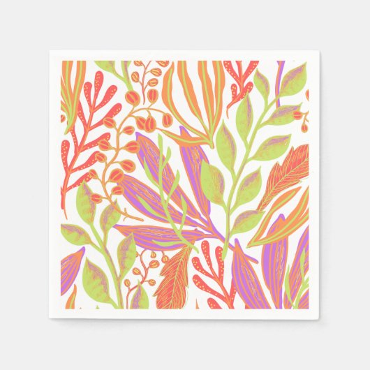 Serviette En Papier Impression couleur vive (Devant)