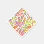 Serviette En Papier Impression couleur vive (Coin)