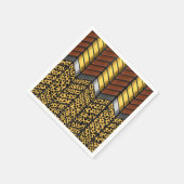 Serviette En Papier Impression d'animal de guépard à chevron zigzag mo (Coin)