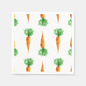 Serviette En Papier Impression de carottes aquarelles (Devant)