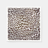 Serviette En Papier Impression de chocolat léopard (Devant)