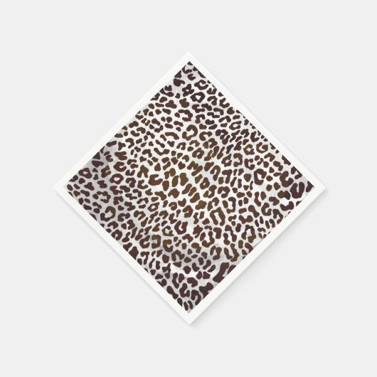 Serviette En Papier Impression de chocolat léopard (Coin)