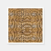 Serviette En Papier Impression de fourrure de guépard exotique tendanc (Devant)