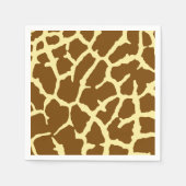 Serviette En Papier Impression de girafe (Devant)