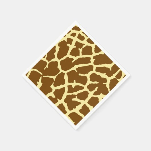 Serviette En Papier Impression de girafe (Coin)