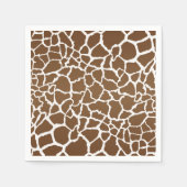 Serviette En Papier Impression de girafe (Devant)