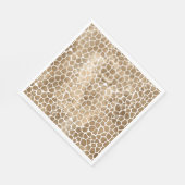 Serviette En Papier Impression de girafe en or (Coin)