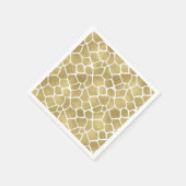 Serviette En Papier Impression de girafe or (Coin)