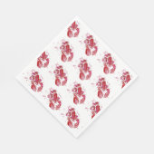 Serviette En Papier Impression de homard (Coin)