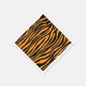Serviette En Papier Impression de la Zèbre orange Princeton (Coin)