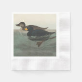 Serviette En Papier Impression de Macreuse noire d'Audubon : Canard cô (Devant)