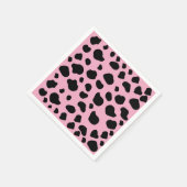 Serviette En Papier Impression de vache, Motif de vache, Spots de vach (Coin)