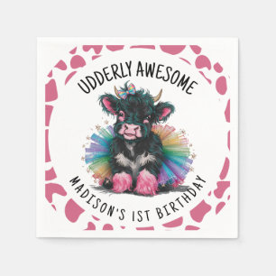 Serviette En Papier Impression de vaches Tutu Highland