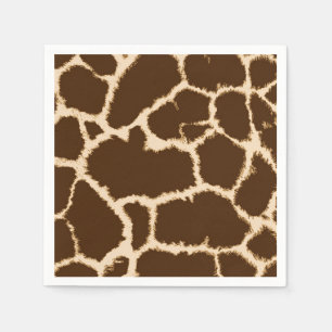 Serviette En Papier Impression Girafe