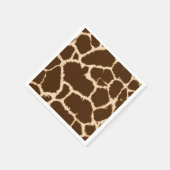Serviette En Papier Impression Girafe (Coin)