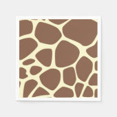 Serviette En Papier Impression Girafe, Girafe Marron, Impression Anima (Devant)