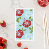 Serviette En Papier Impression hawaïenne (En situation)