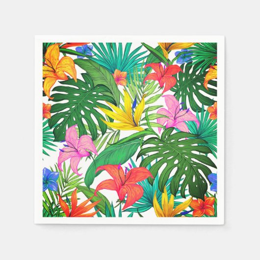 Serviette En Papier Impression hawaïenne (Devant)