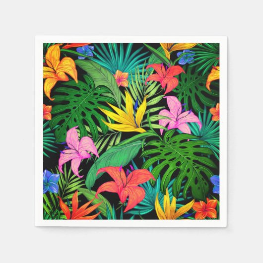 Serviette En Papier Impression hawaïenne (Devant)