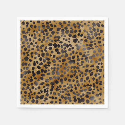 Serviette En Papier Impression léopard moderne tendance douche de mari (Devant)
