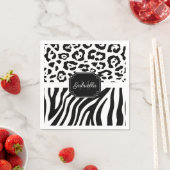 Serviette En Papier Impression Lepard / Impression Zebra (En situation)