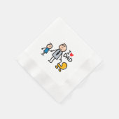 Serviette En Papier Impression Love Daddy (Coin)