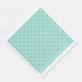 Serviette En Papier Impression motif à damiers transparente (Coin)