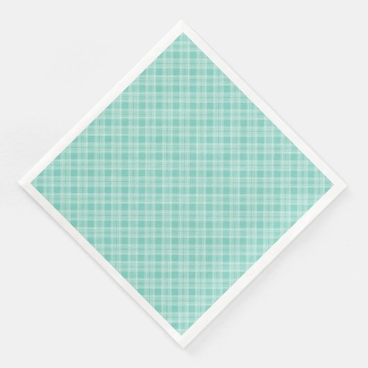 Serviette En Papier Impression motif à damiers transparente (Coin)