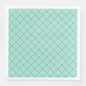 Serviette En Papier Impression motif à damiers transparente (Devant)