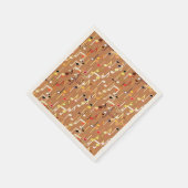 Serviette En Papier Impression musicale - Caramel Tan, Multi (Coin)