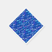 Serviette En Papier Impression musicale - indigo blue, multi (Coin)
