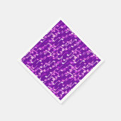Serviette En Papier Impression musicale - violet violet, multi (Coin)