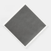 Serviette En Papier Impression numérique du cuir gris perforé (Coin)