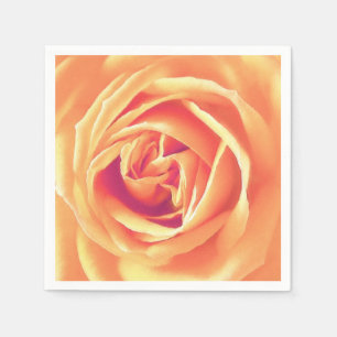 Serviette En Papier Impression rose orange doux