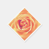 Serviette En Papier Impression rose orange doux (Coin)