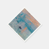 Serviette En Papier Impression Soleil Levant Claude Monet  (Coin)