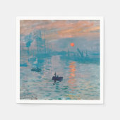 Serviette En Papier Impression Sunrise Claude Monet (Devant)