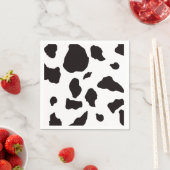 Serviette En Papier Impression vache (En situation)