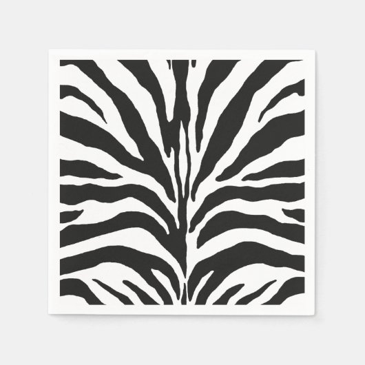 Serviette En Papier Impression Zebra (Devant)
