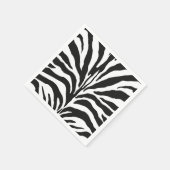 Serviette En Papier Impression Zebra (Coin)